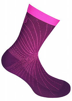 SupCare Cooling Knit  kompressionssokker, lilla/pink