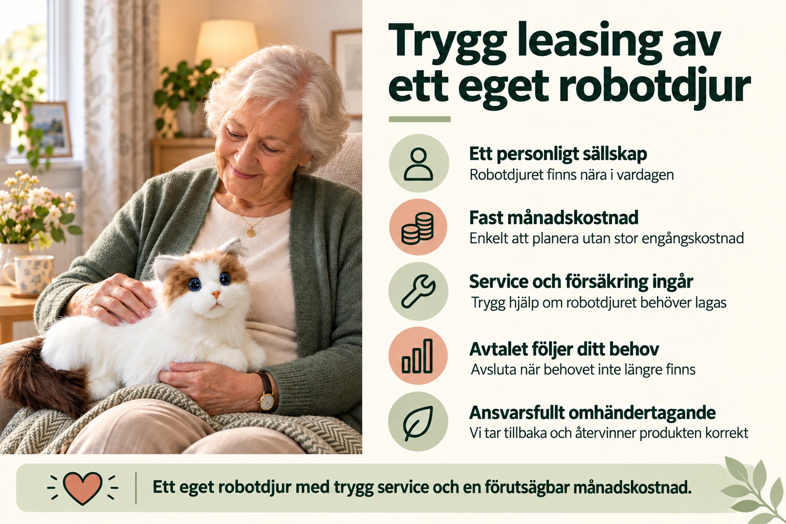 Leasing av robotdjur för privatpersoner