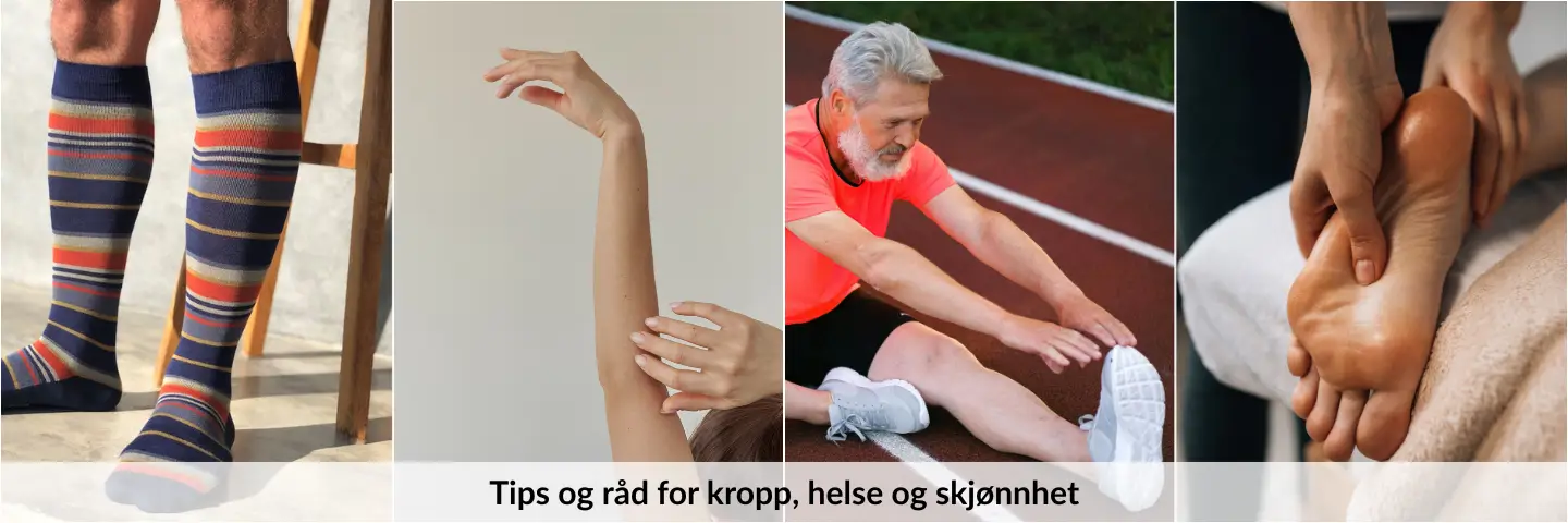 Våre guider om hovne føtter og ben