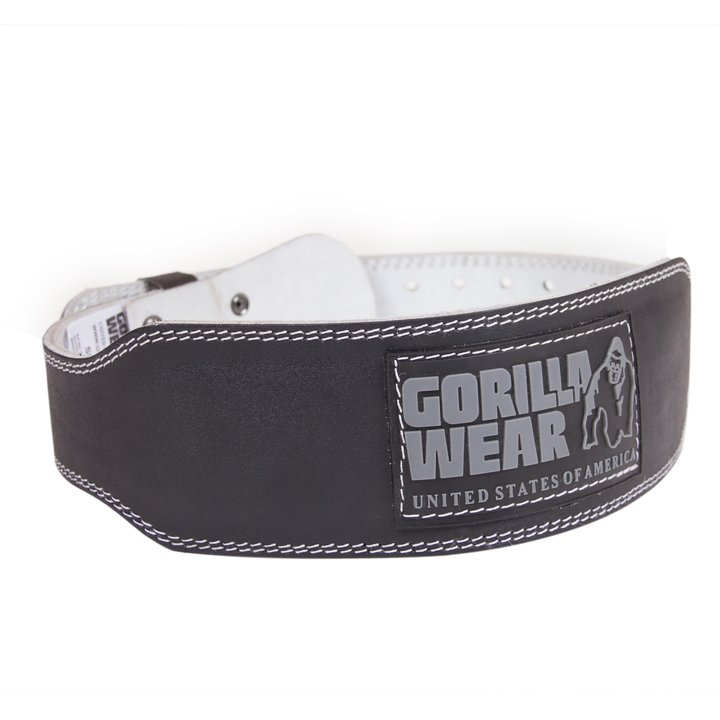 4 Inch Padded Leather Belt, black - 3