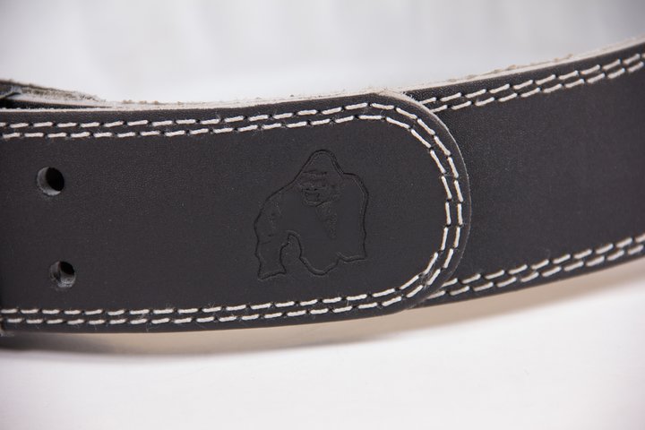 4 Inch Padded Leather Belt, black - 8