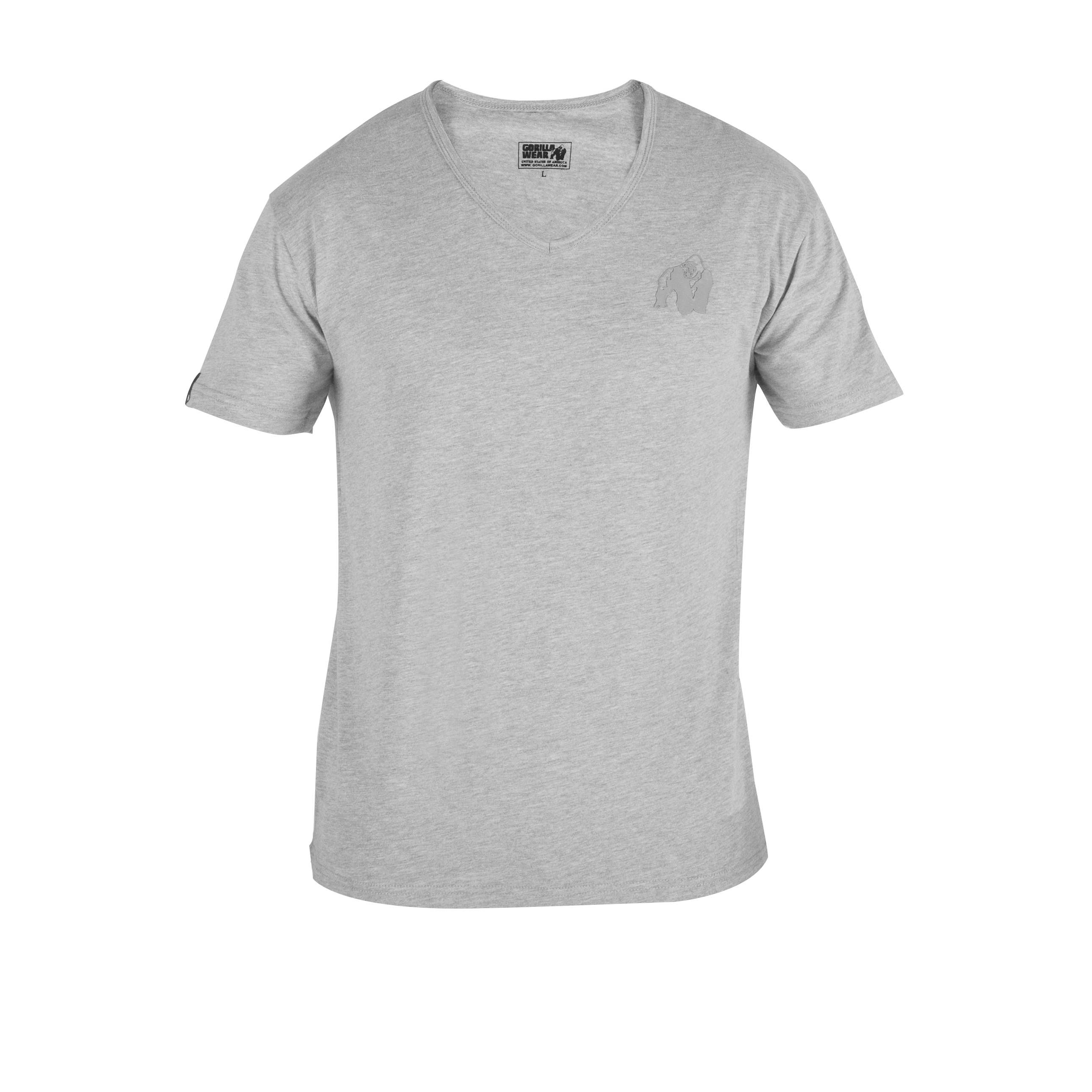 Essential V-Neck Tee, grey