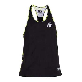 Sacramento Camo Mesh Tanktop, black/neon lime