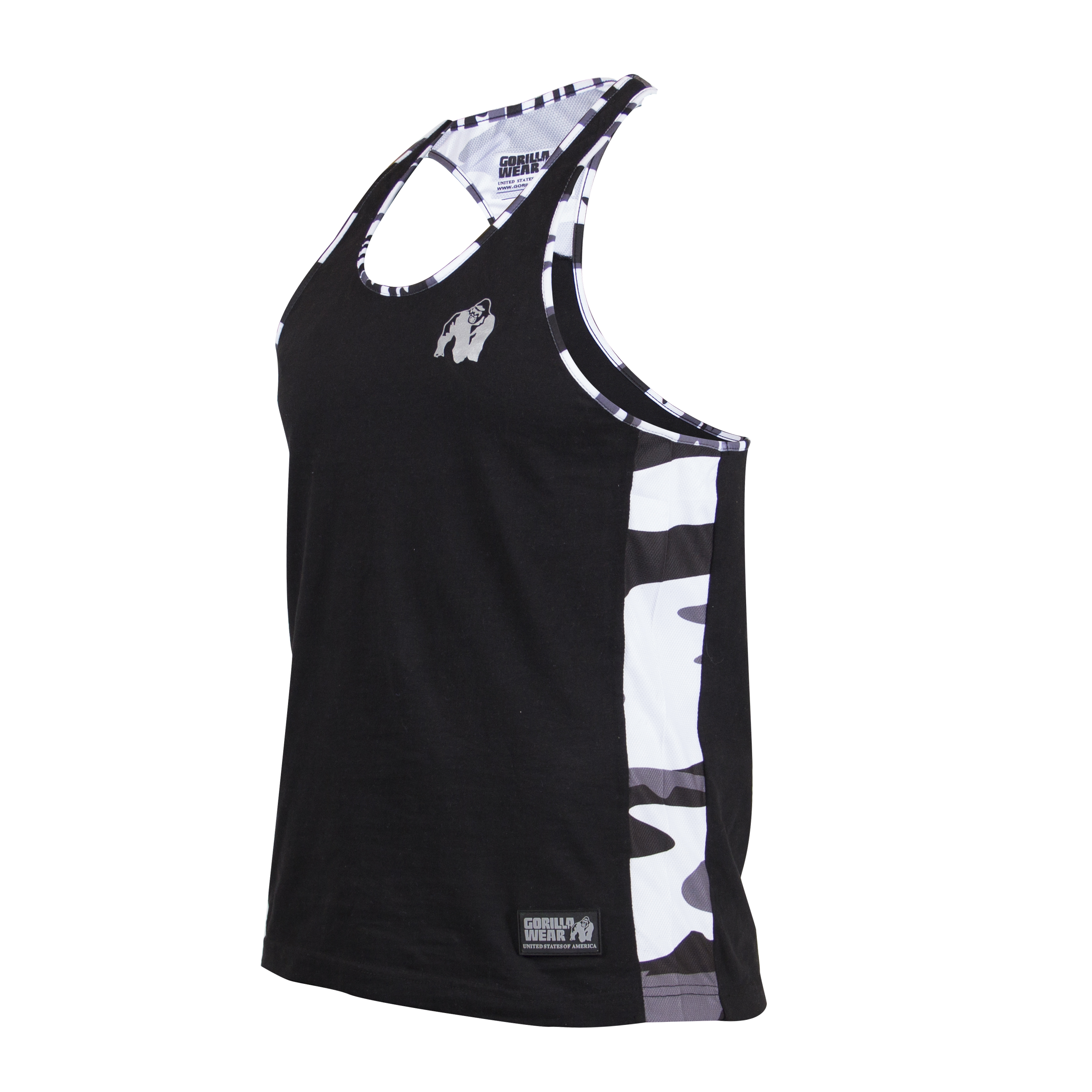 Sacramento Camo Mesh Tanktop, black/white - 2