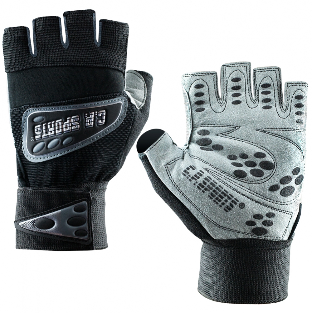 Wrist Wrap Glove, black/grey