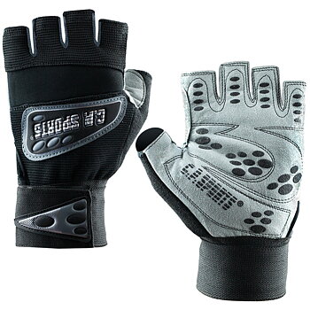 Wrist Wrap Glove, black/grey