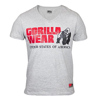 Utah V-Neck Tee, grey