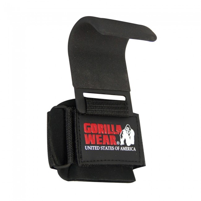 Weight Lifting Hooks, black - 4