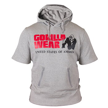 Boston Short Sleeve Hoodie, grey