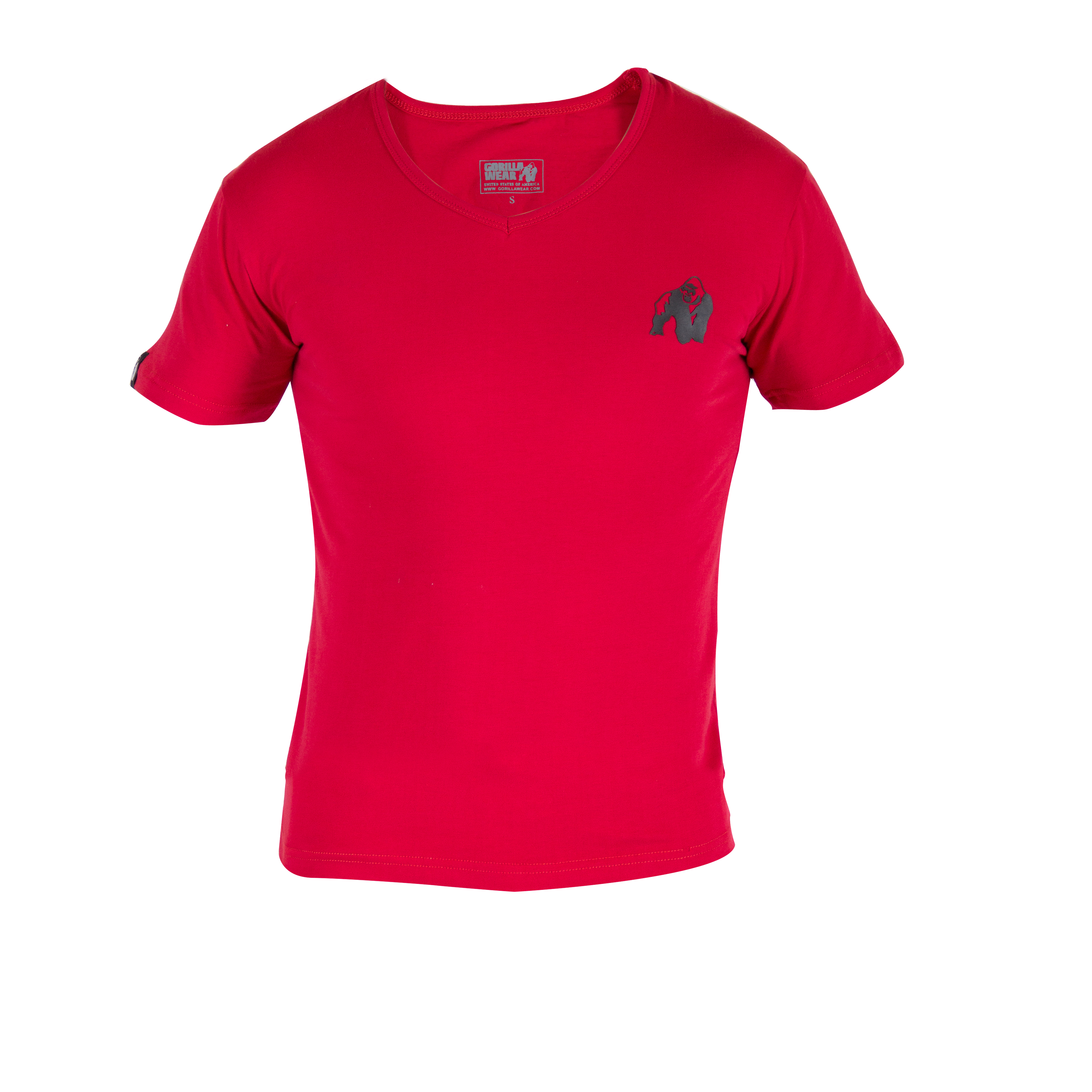Essential V-Neck Tee, red