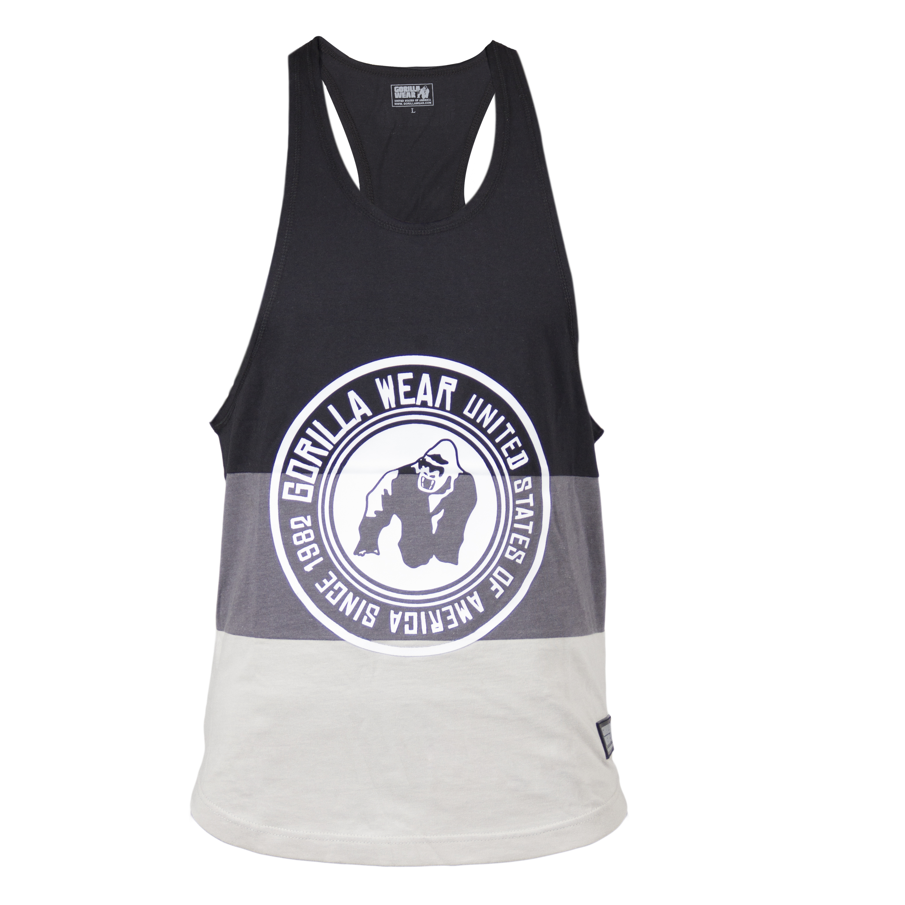 Nevada Stringer Tank Top, black/grey