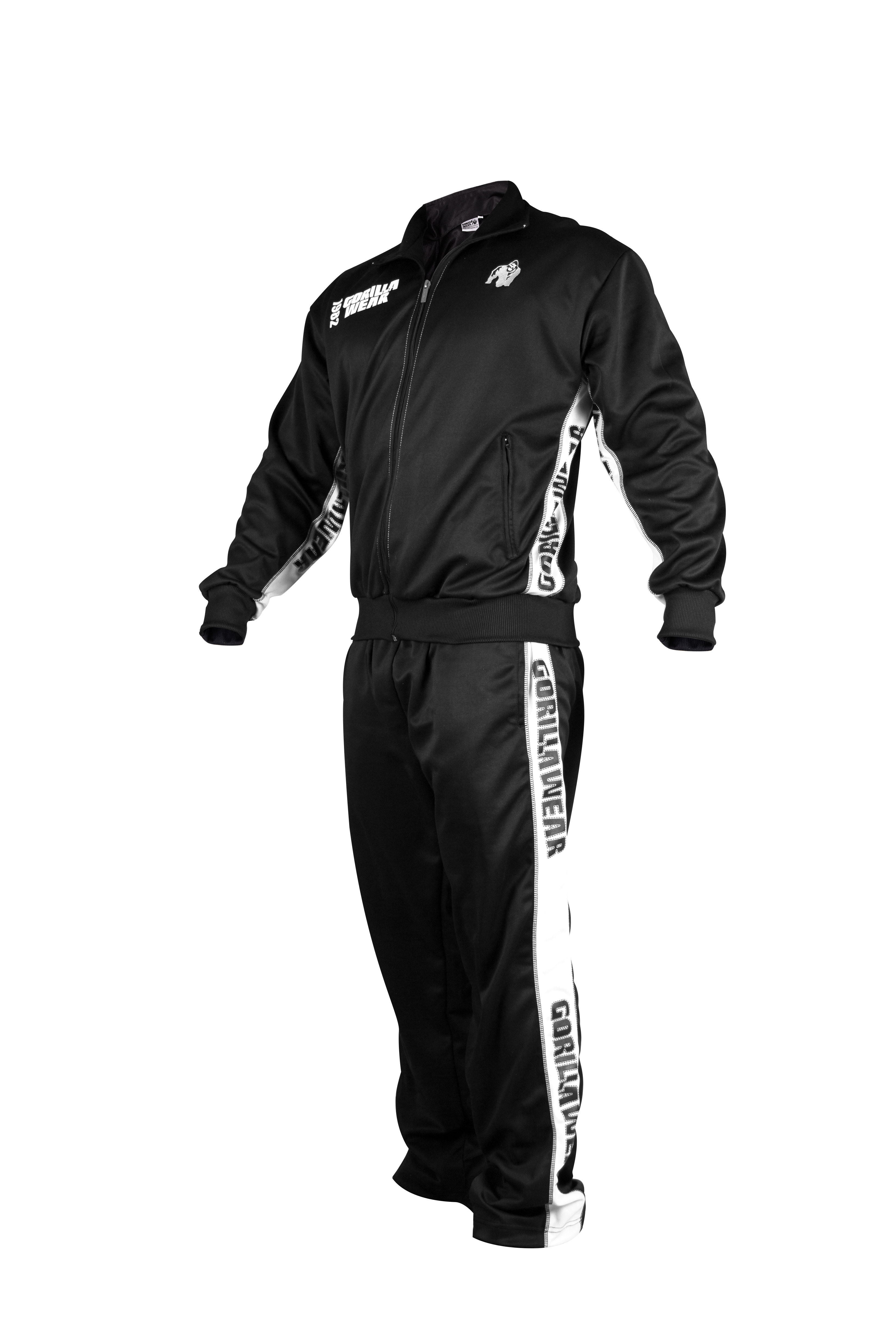 Track Jacket, black/white - 3