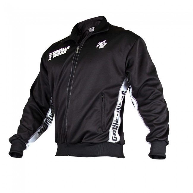 Track Jacket, black/white