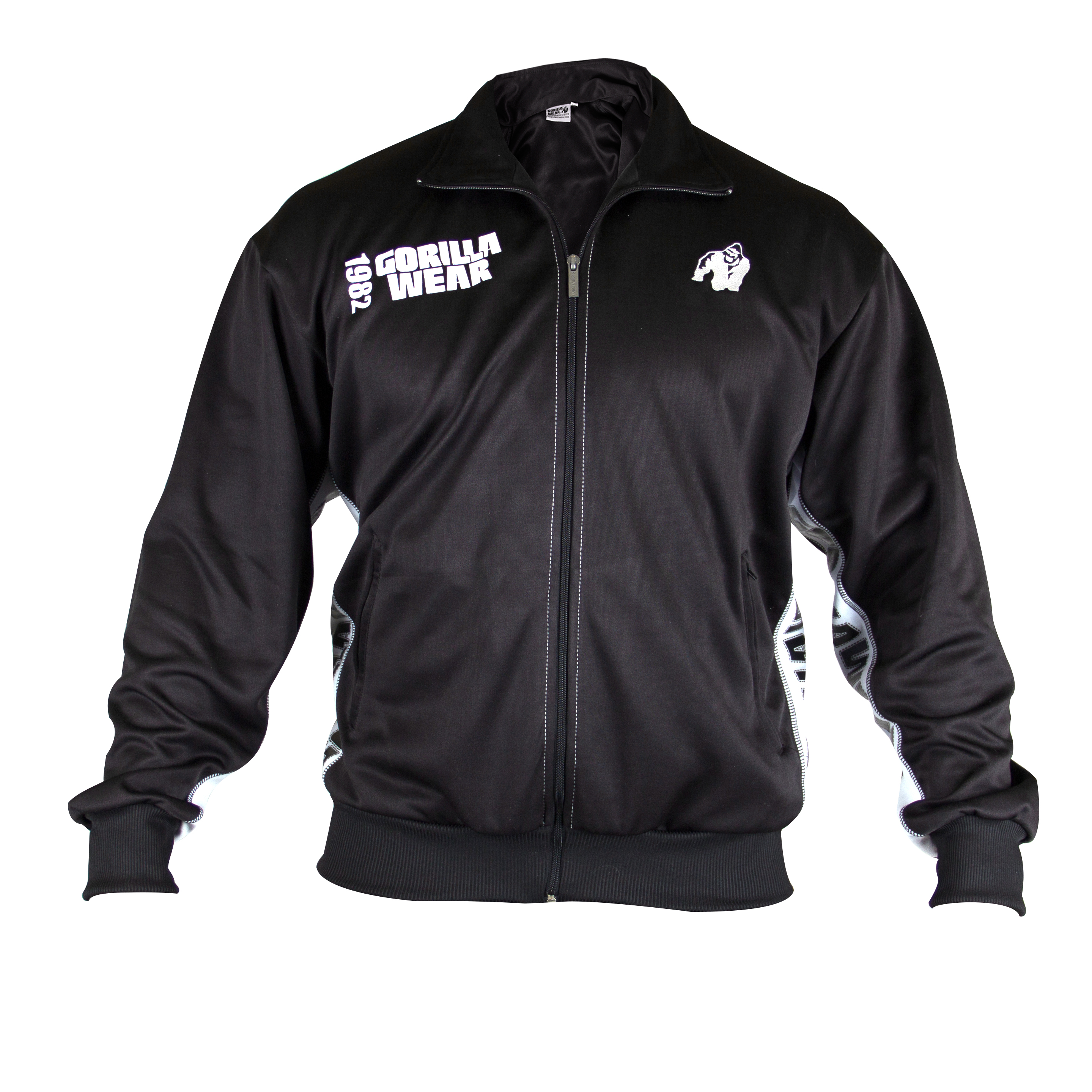 Track Jacket, black/white - 2