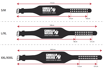 6 Inch Padded Leather Belt, black/gold