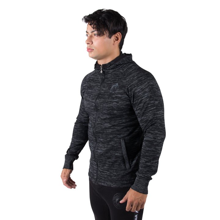 Keno Zipped Hoodie, black/grey - 10
