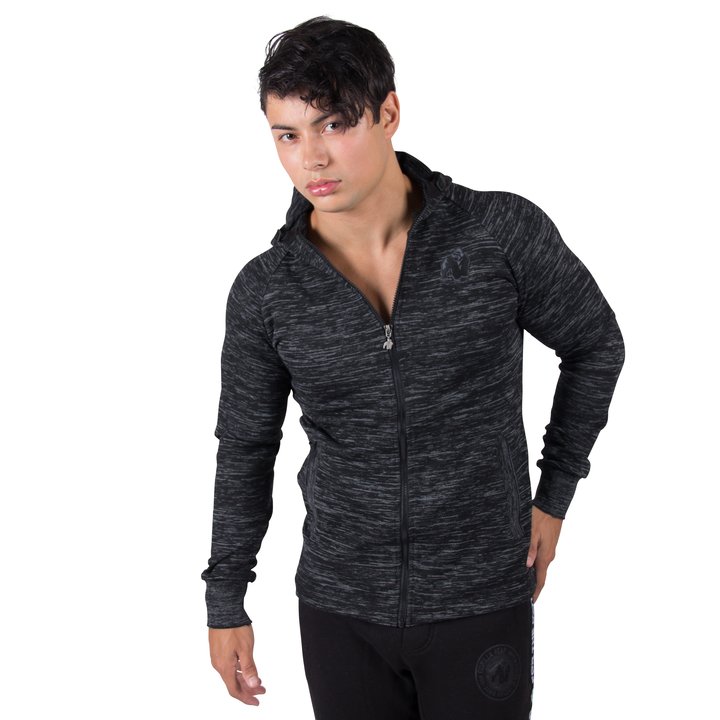 Keno Zipped Hoodie, black/grey - 8