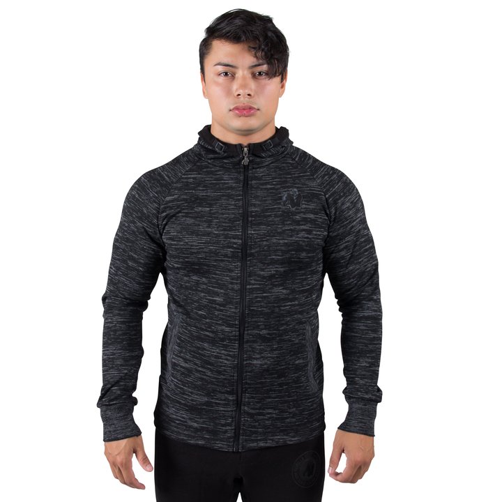 Keno Zipped Hoodie, black/grey - 5