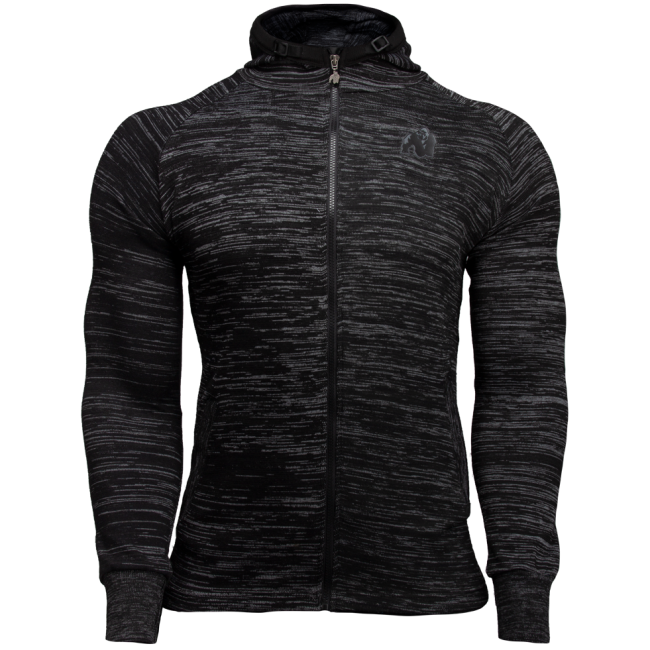 Keno Zipped Hoodie, black/grey