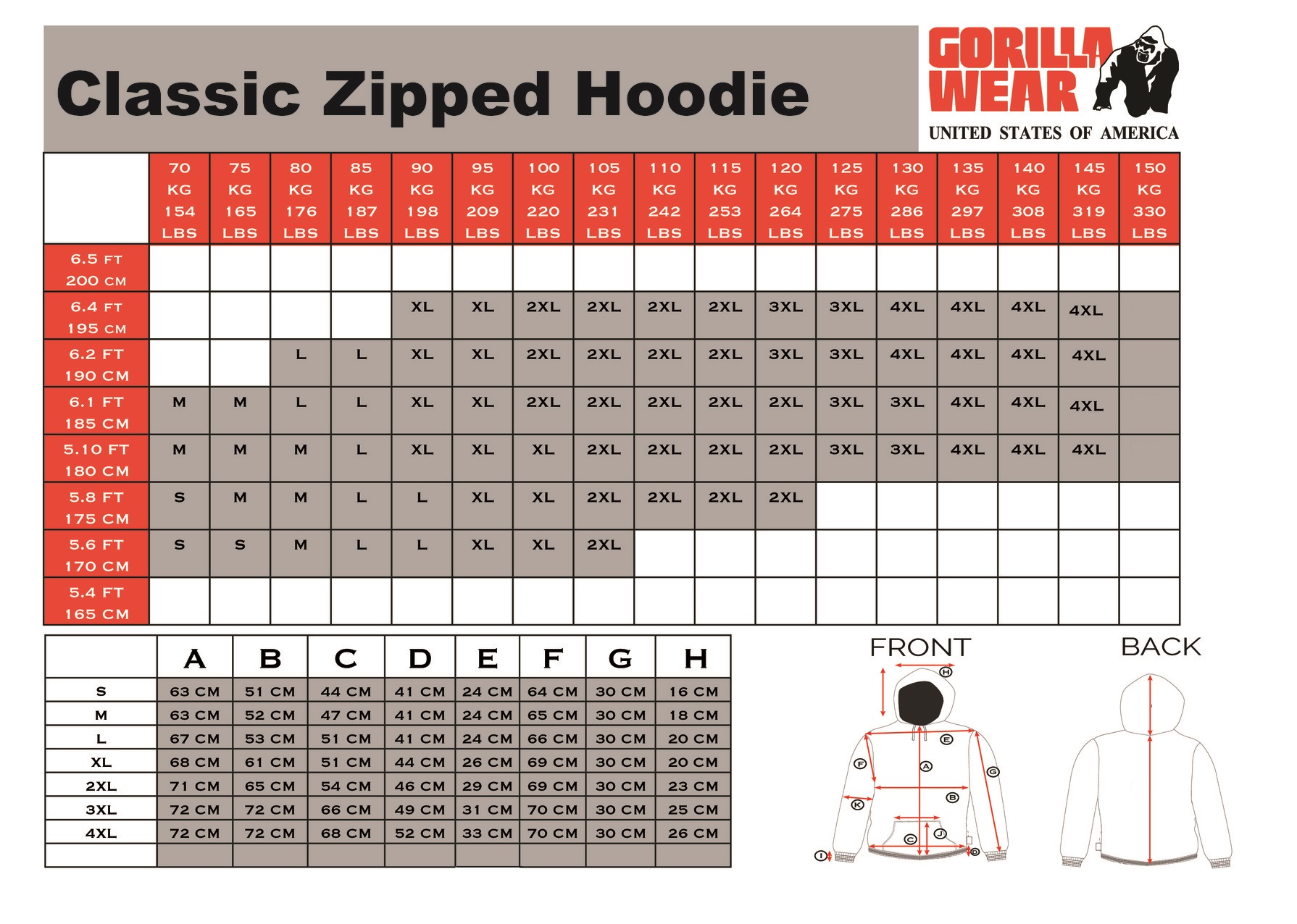 Classic Zipped Hoodie, grey - 7