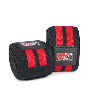 Knee Wraps, black/red, 2 m