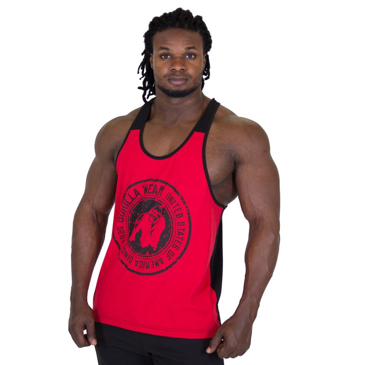 Roswell Tank Top, red/black - 4