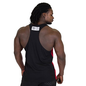 Roswell Tank Top, red/black
