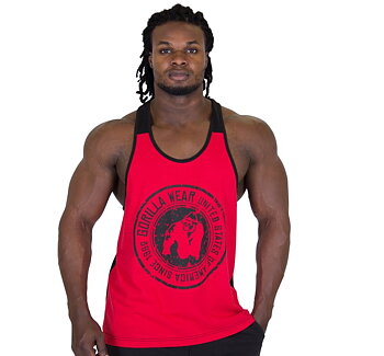 Roswell Tank Top, red/black