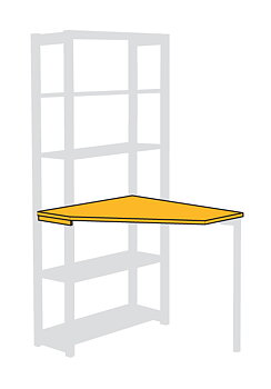 Hörnbordsskiva 97x97