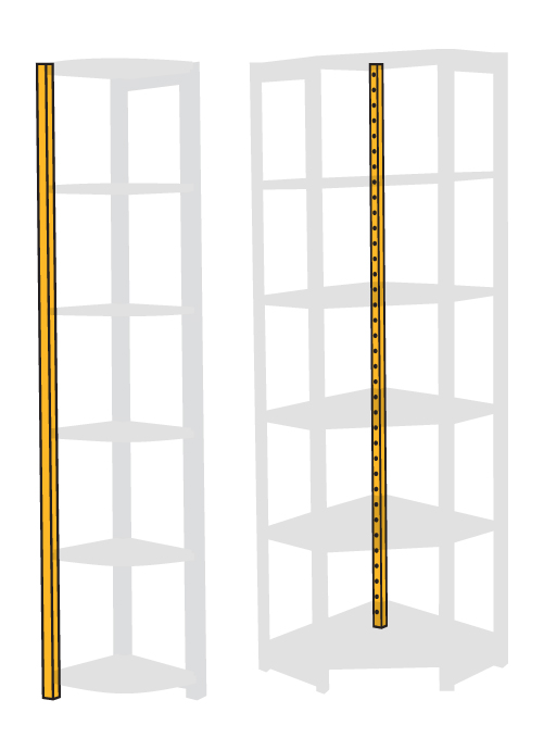 Hörnstolpe 78 cm