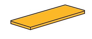 Konsolhylla 200x40