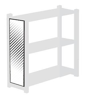 Stegfyllning glas 70x30