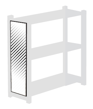 Stegfyllning glas 70x40