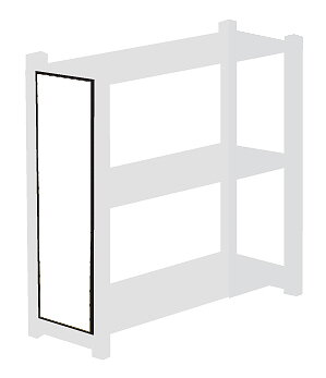 Stegfyllning Vit  48x30