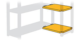 Vinkelhylla 50x30