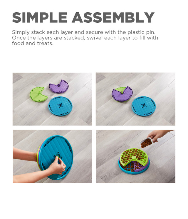 DOG SPIN N´ EAT - DOG PUZZLE & FEEDER IN ONE - Nina Ottosson Treat