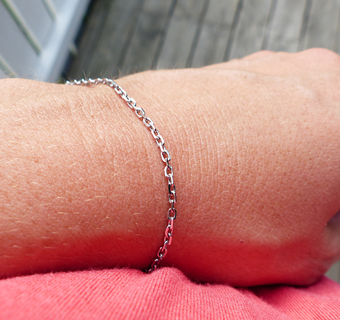 Armband ankar kedja i stål guld csthlm