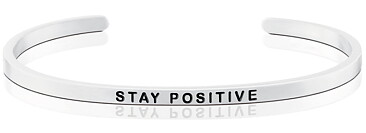 ARMBAND STAY POSITIVE STÅL