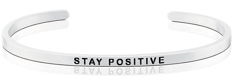 ARMBAND STAY POSITIVE STÅL