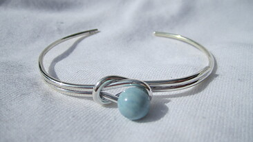 Armring silver med bergslagsten