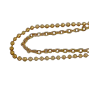 Stål halsband guld plätterad två tunna kedjor  csthlm