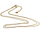 Stål halsband guld plätterad två tunna kedjor  csthlm