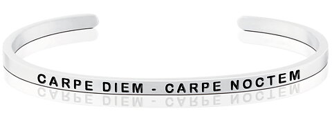 ARMBAND CARPE DIEM. CARPE NOCTEM STÅL