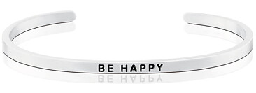 ARMBAND BE HAPPY STÅL