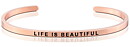 ARMBAND LIFE IS BEATIFUL ROSE'