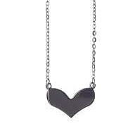 Lotta design stål halsband hjärta
