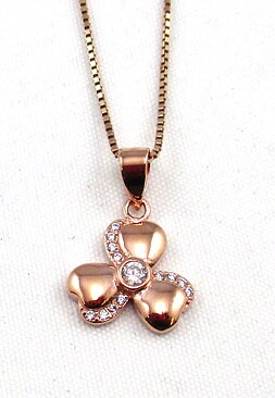 Amira Silver halsband rose'