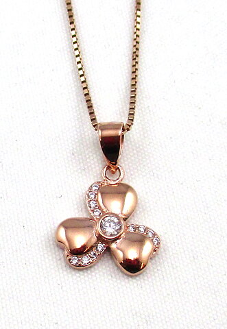 Amira Silver halsband rose'