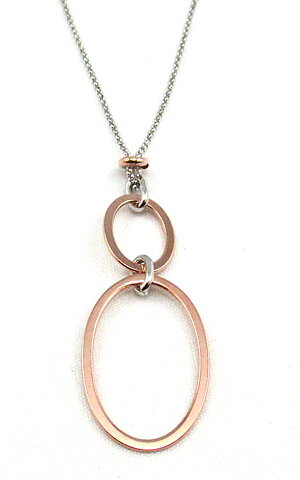 Amira Silver halsband rose'