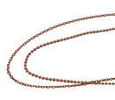 Stål halsband två tunna kedjor rose'  csthlm
